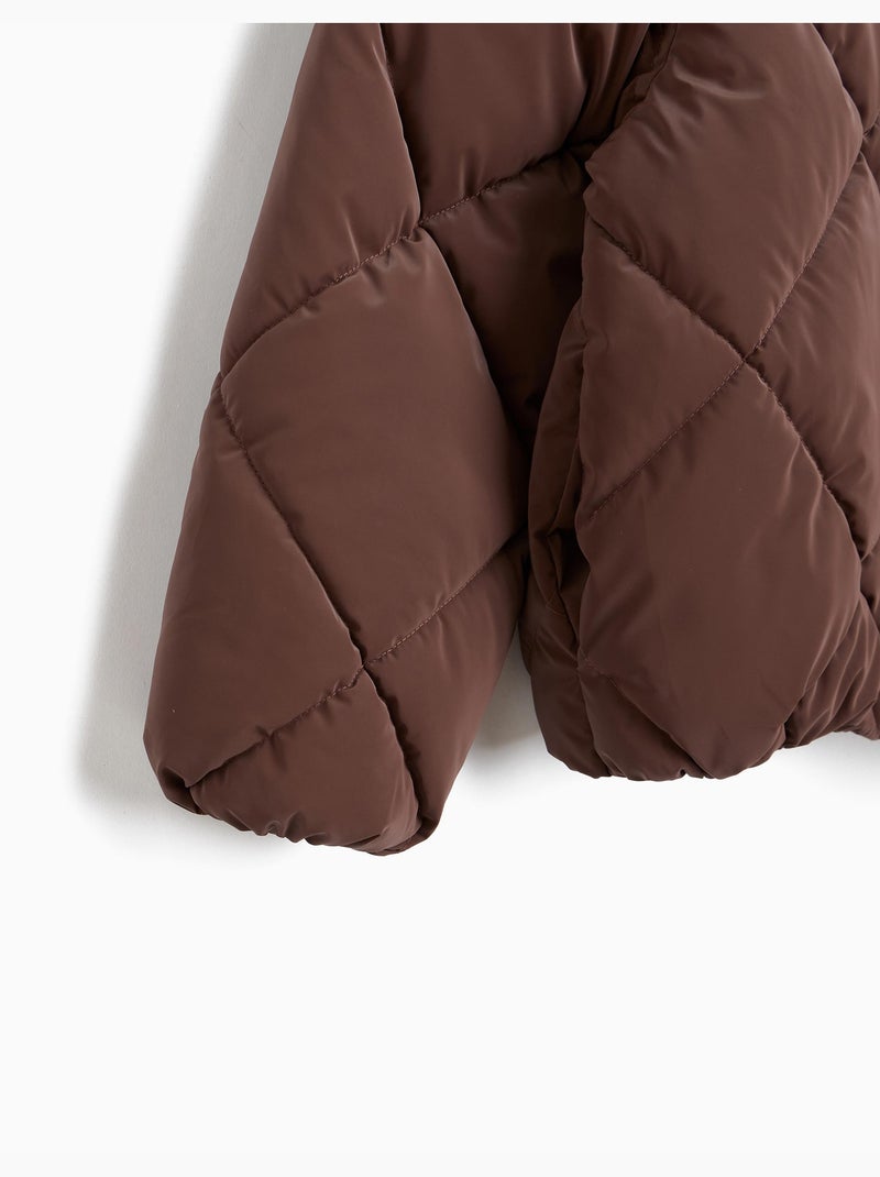 Veste matelassée, mo fashion Marron - Kiabi