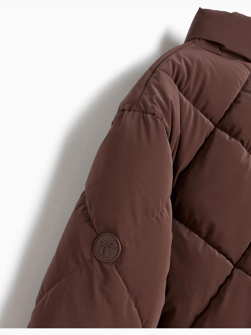 Veste matelassée, mo fashion Marron - Kiabi