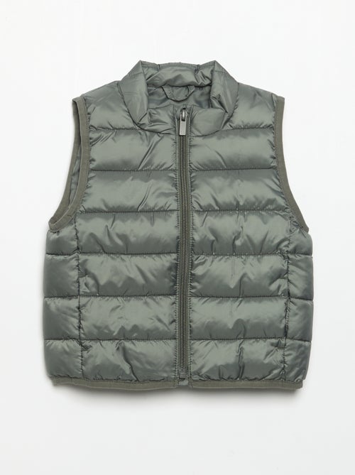 Veste matelassée unie sans manches - Kiabi
