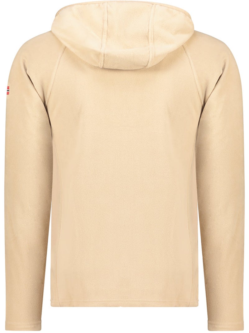 Veste micro-polaire à capuche tugoodeak – canadian peak Beige - Kiabi