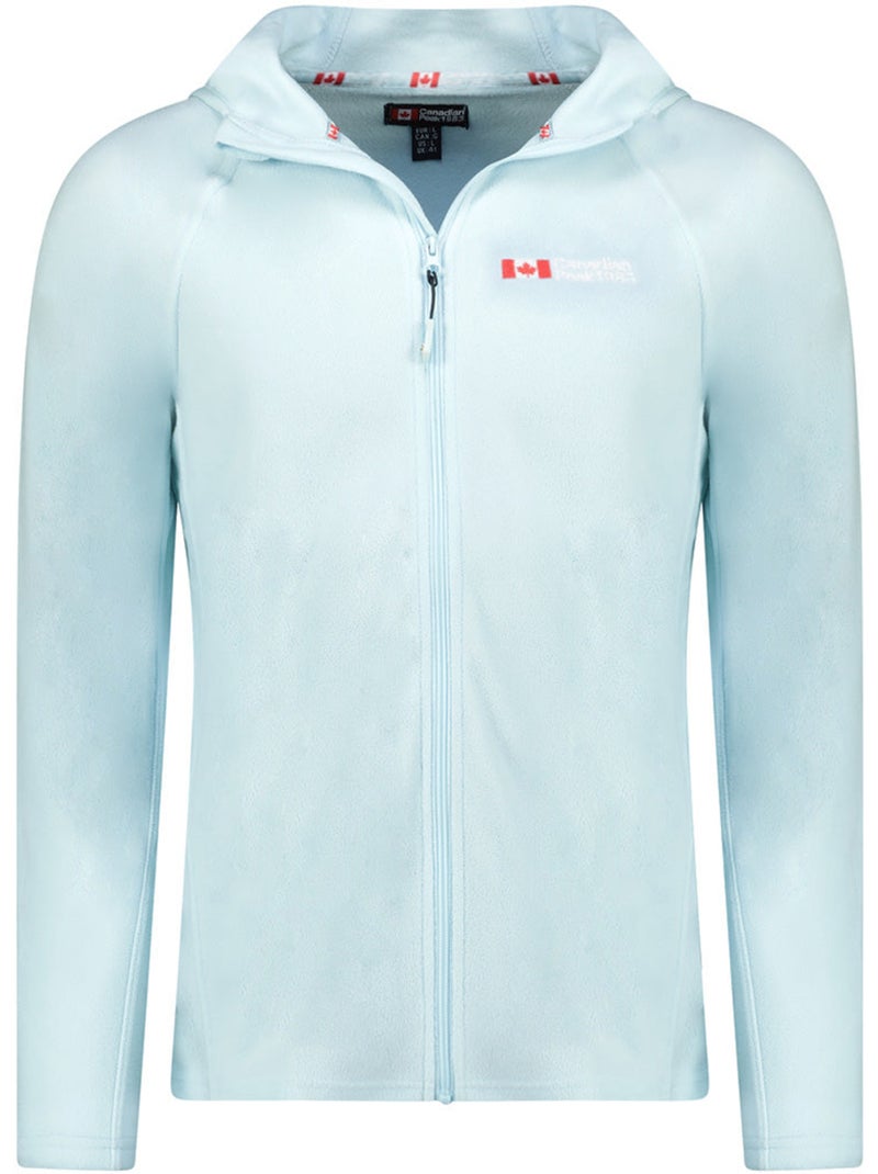 Veste micro-polaire à capuche tugoodeak – canadian peak Bleu ciel - Kiabi