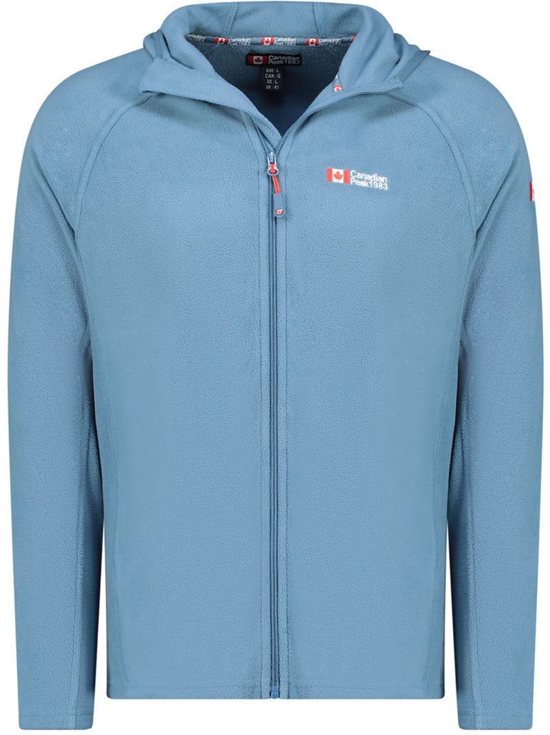 Veste micro-polaire à capuche tugoodeak – canadian peak Bleu pétrole - Kiabi
