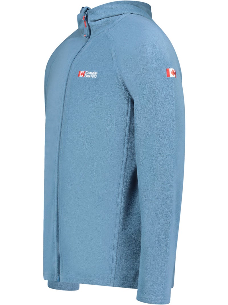Veste micro-polaire à capuche tugoodeak – canadian peak Bleu pétrole - Kiabi
