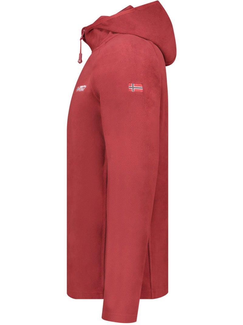 Veste micro-polaire à capuche tugoodeak – canadian peak Bordeaux - Kiabi