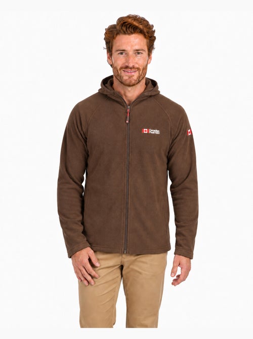 Veste micro-polaire à capuche tugoodeak – canadian peak - Kiabi