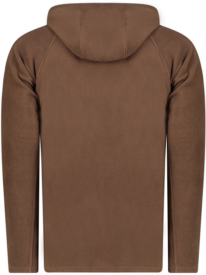 Veste micro-polaire à capuche tugoodeak – canadian peak Marron - Kiabi