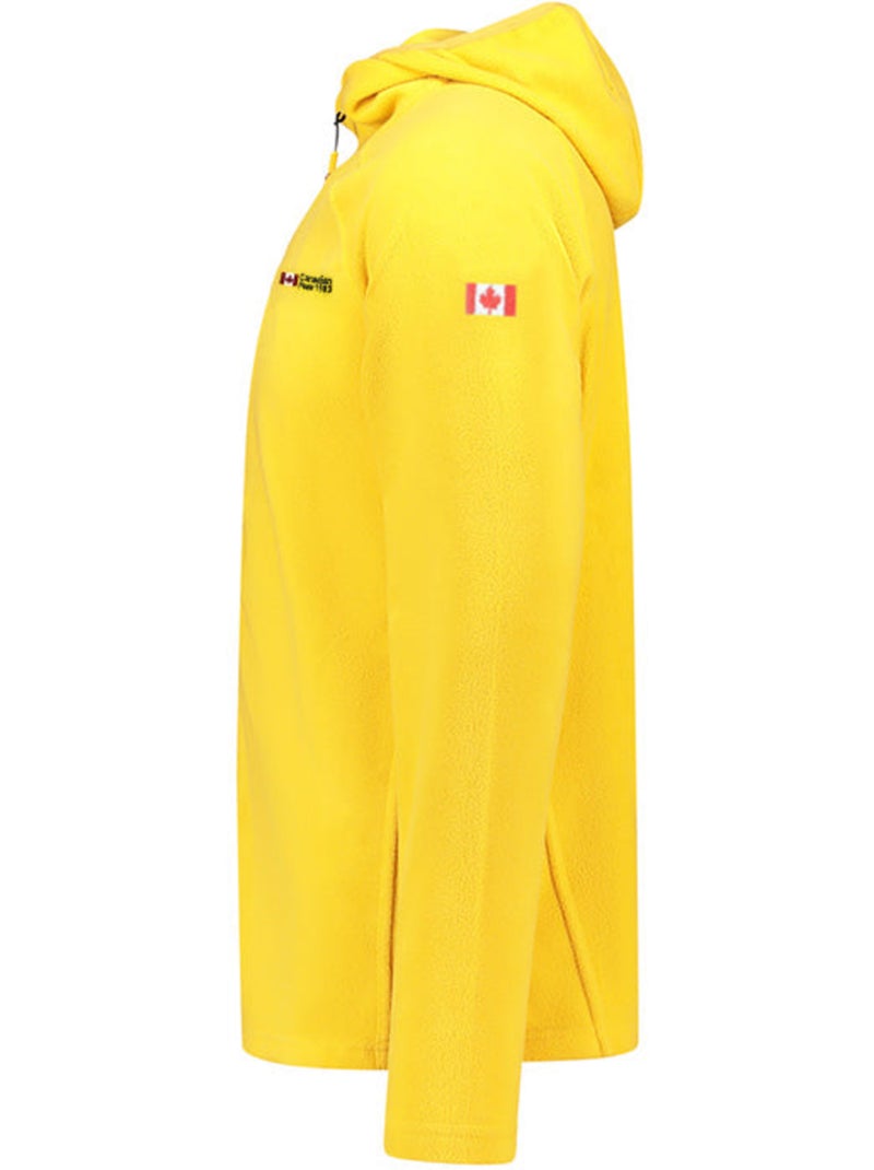 Veste micro-polaire à capuche tugoodeak – canadian peak Moutarde - Kiabi
