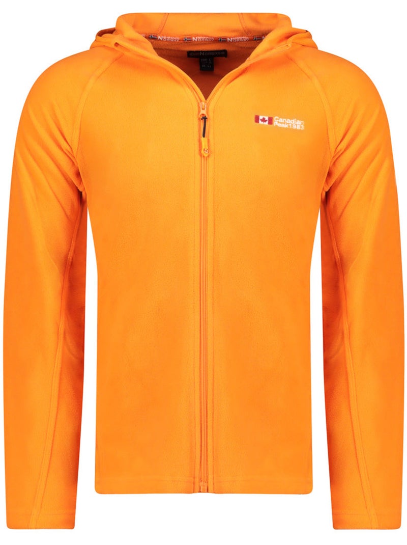 Veste micro-polaire à capuche tugoodeak – canadian peak Orange - Kiabi