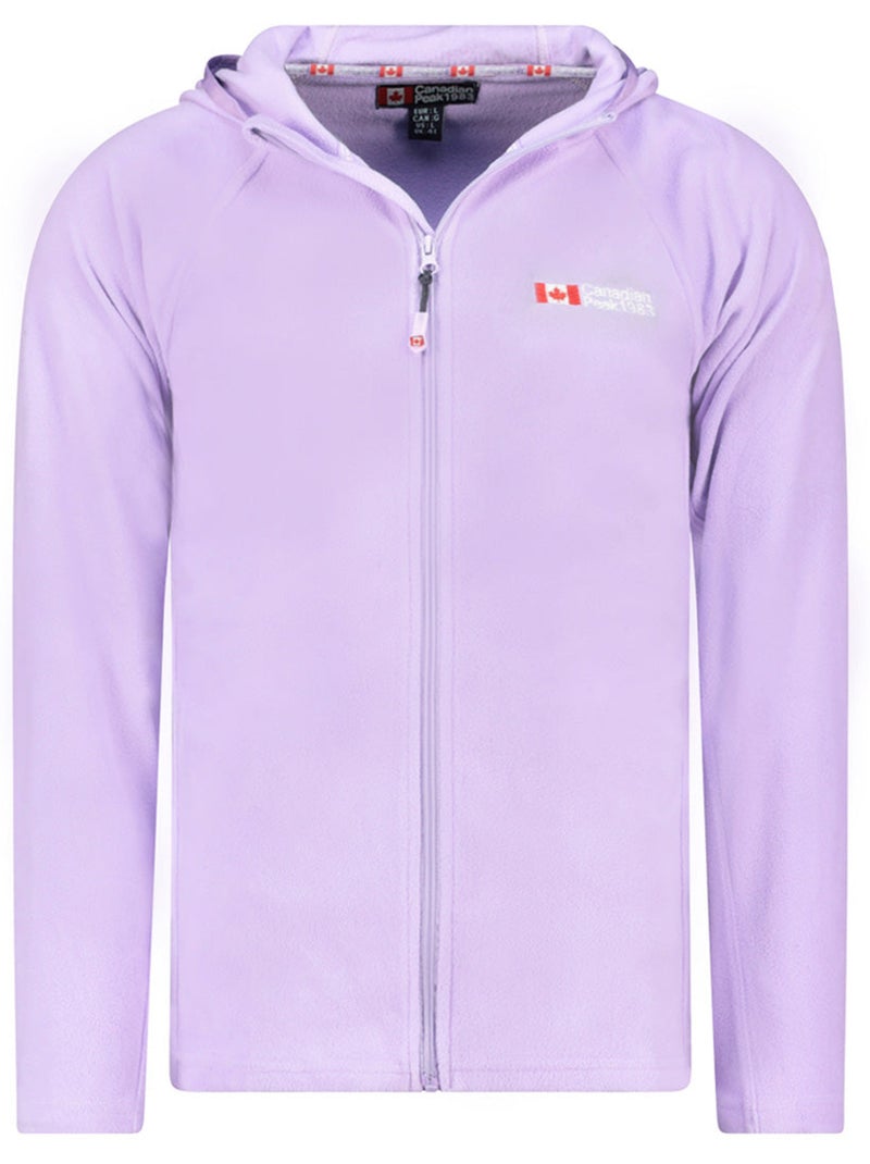 Veste micro-polaire à capuche tugoodeak – canadian peak Parme - Kiabi