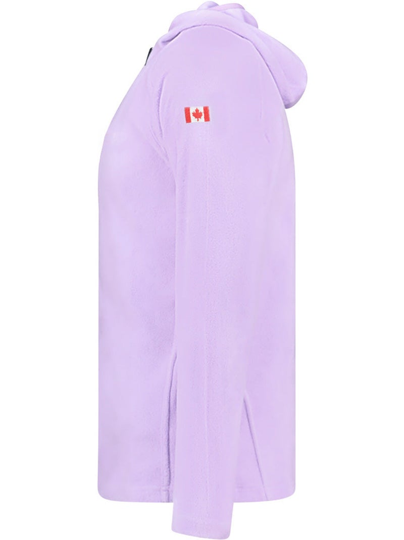 Veste micro-polaire à capuche tugoodeak – canadian peak Parme - Kiabi