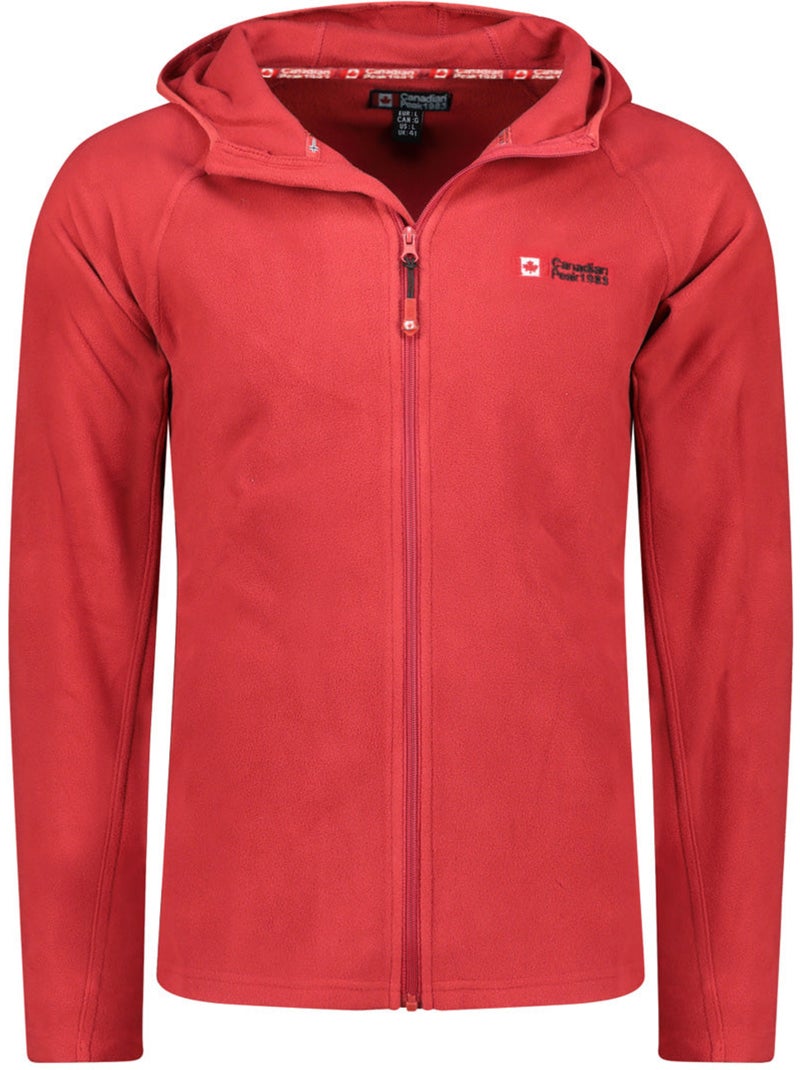 Veste micro-polaire à capuche tugoodeak – canadian peak Rouge - Kiabi