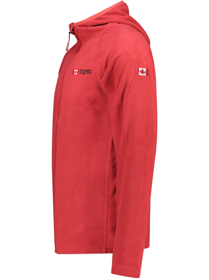 Veste micro-polaire à capuche tugoodeak – canadian peak Rouge - Kiabi