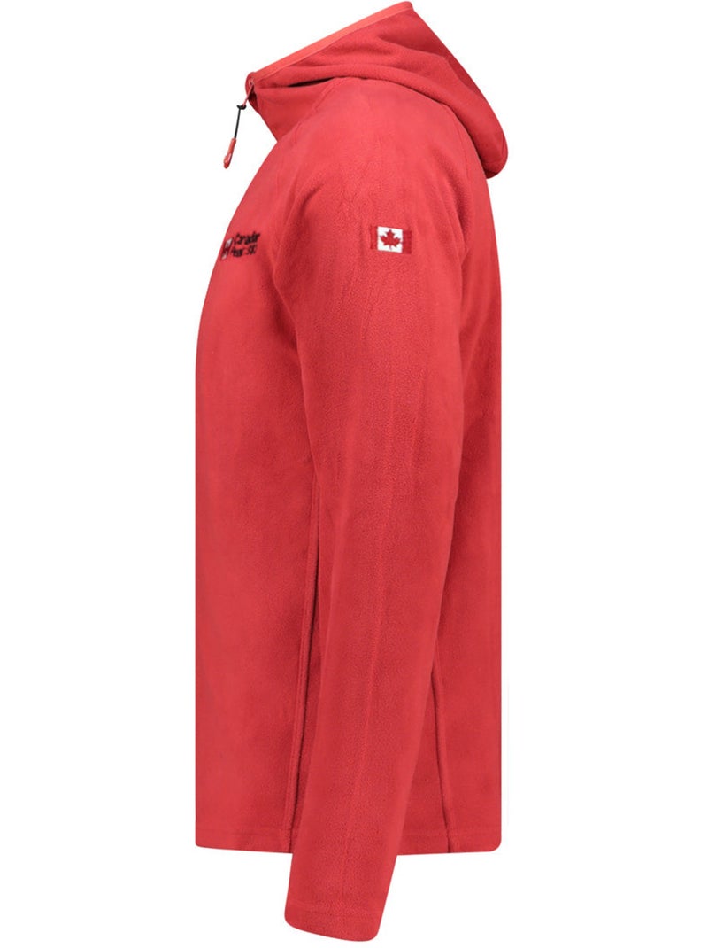 Veste micro-polaire à capuche tugoodeak – canadian peak Rouge - Kiabi
