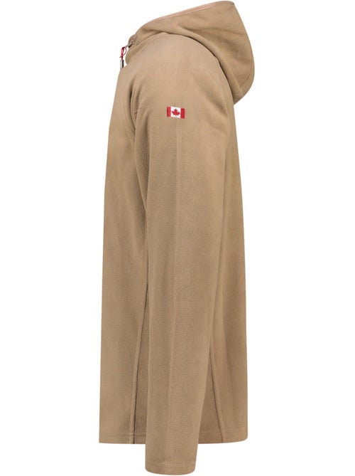 Veste micro-polaire à capuche tugoodeak – canadian peak - Kiabi
