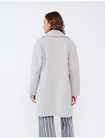 Veste midi effet bouclé, mo fashion