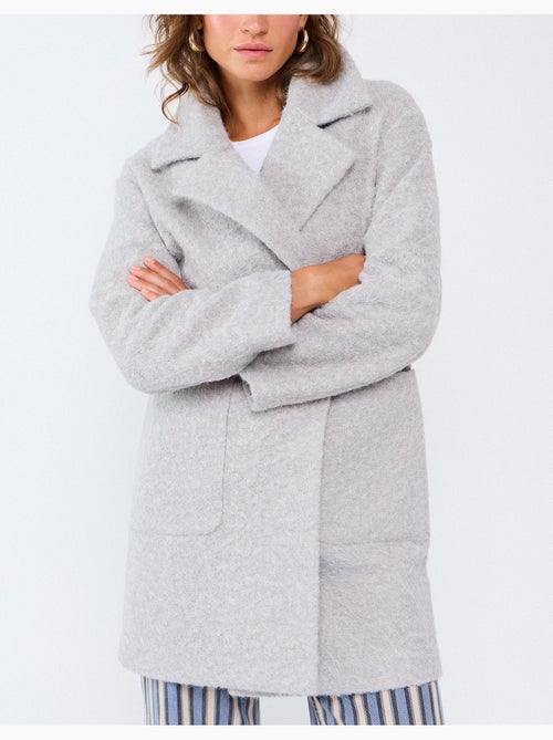 Veste midi effet bouclé, mo fashion - Kiabi