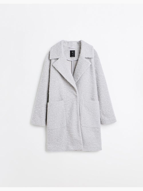 Veste midi effet bouclé, mo fashion - Kiabi