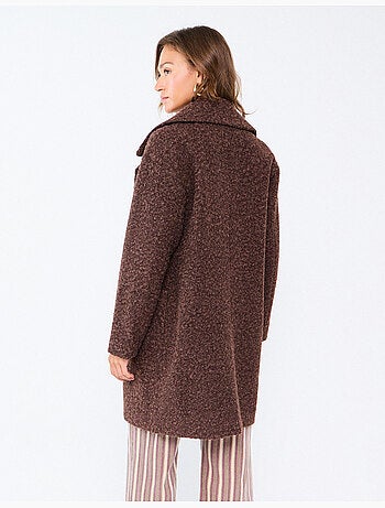 Veste midi effet bouclé, mo fashion