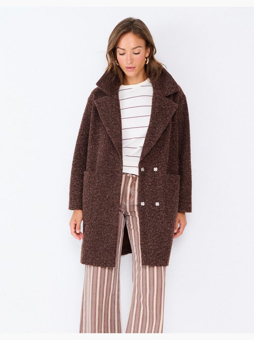 Veste midi effet bouclé, mo fashion - Kiabi Veste midi effet bouclé, mo fashion - Kiabi