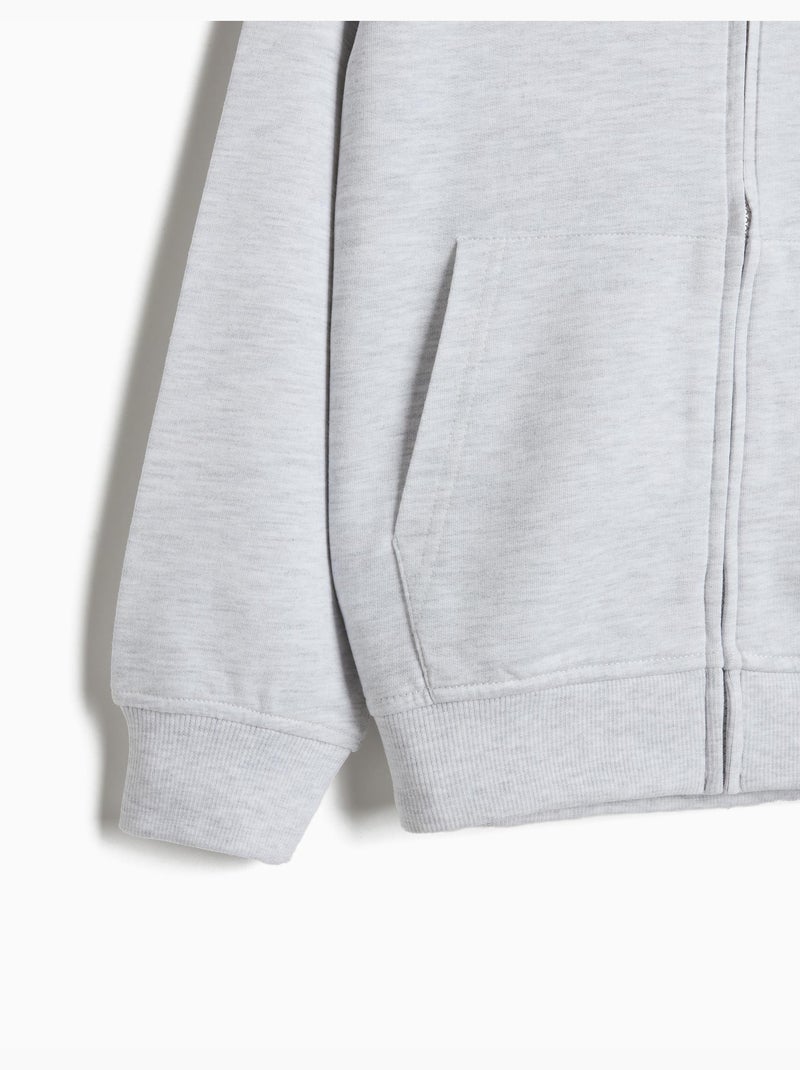 Veste molleton, MO Fashion Gris - Kiabi