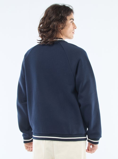 Veste molletonnée style américain - Kiabi