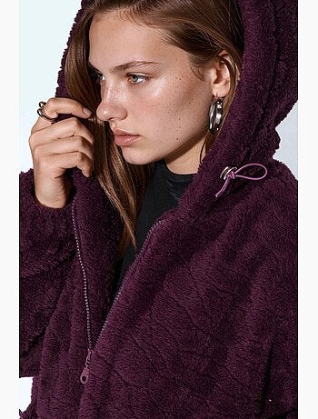 Veste oversize à capuche texturée hiccup