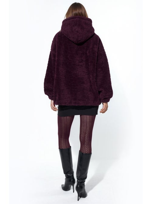Veste oversize à capuche texturée hiccup - Kiabi Veste oversize à capuche texturée hiccup - Kiabi