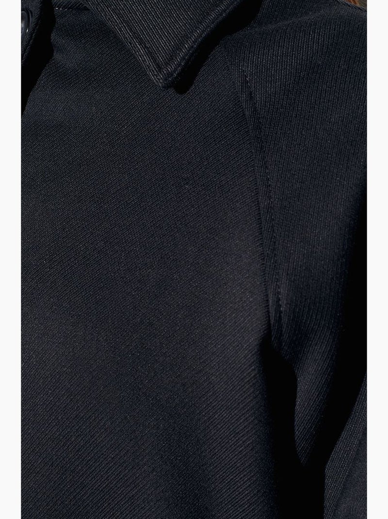 Veste oversize tissée effet peluche, boutonnée dilvin Noir - Kiabi