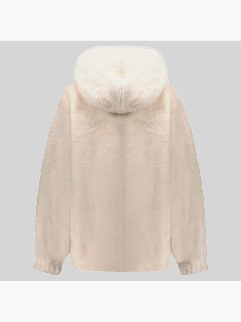 Veste polaire à capuche dadani – geographical norway Blanc cassé - Kiabi
