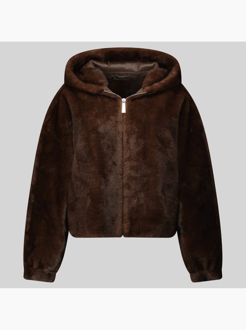 Veste polaire à capuche dadani – geographical norway Marron - Kiabi
