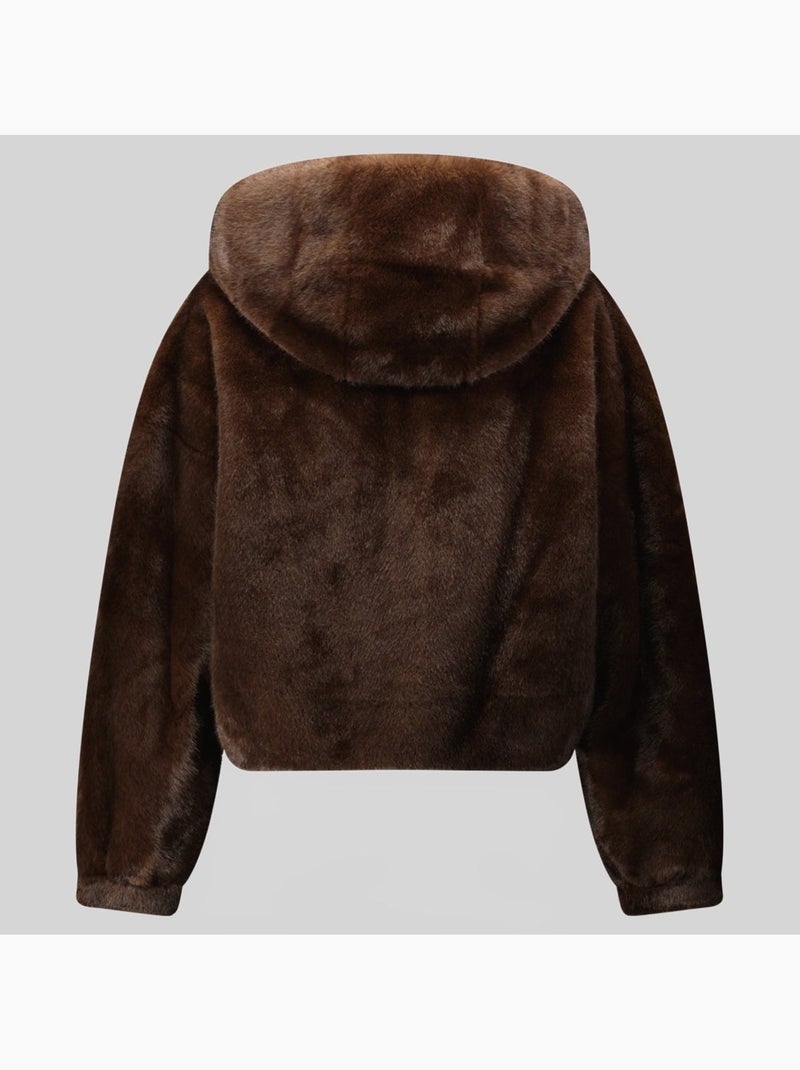 Veste polaire à capuche dadani – geographical norway Marron - Kiabi