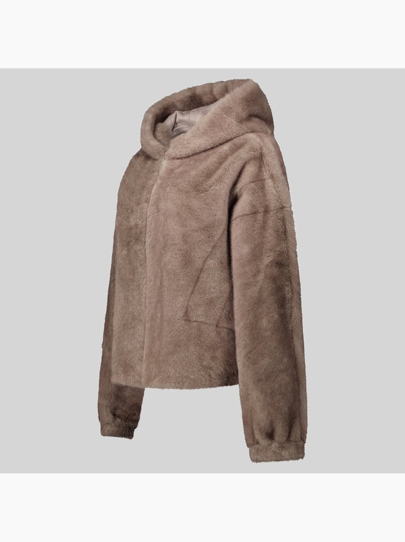 Veste polaire à capuche dadani – geographical norway Taupe - Kiabi
