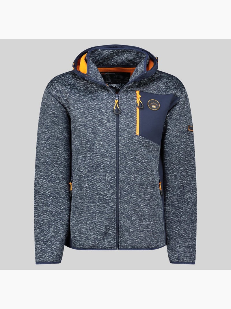 Veste polaire à capuche tank – geographical norway Bleu marine - Kiabi