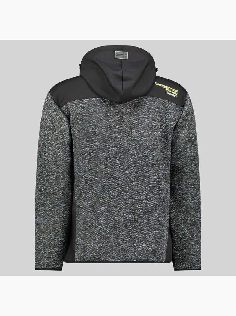 Veste polaire à capuche tank – geographical norway Noir - Kiabi