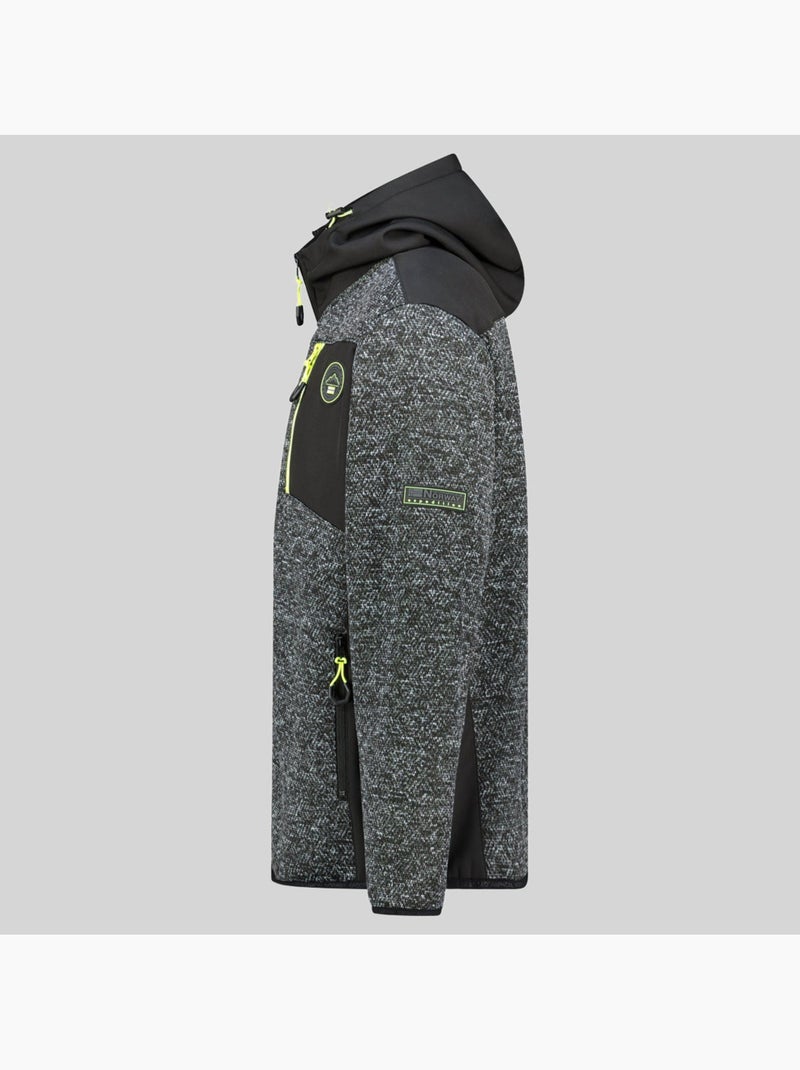 Veste polaire à capuche tank – geographical norway Noir - Kiabi