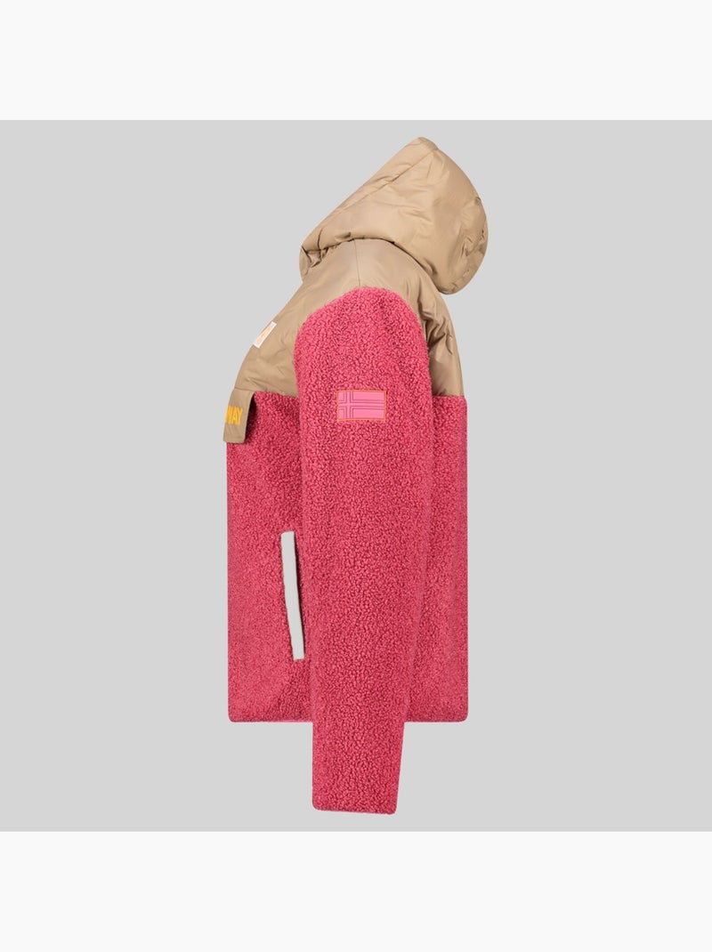 Veste polaire à capuche techic fz – geographical norway Rose fluo - Kiabi