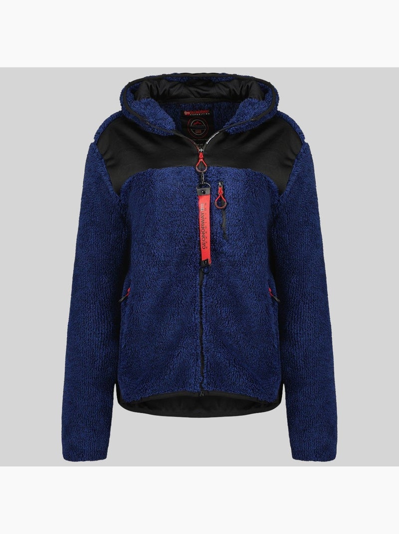 Veste polaire à capuche telodia – geographical norway Bleu marine - Kiabi