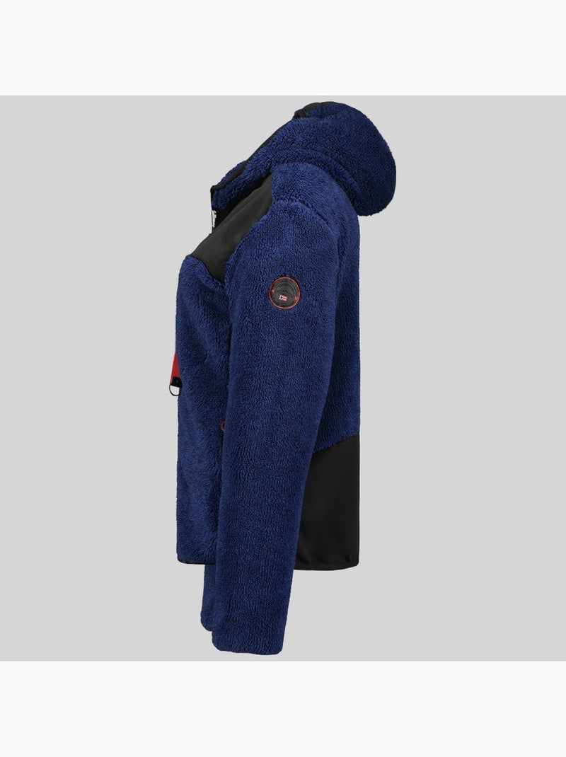 Veste polaire à capuche telodia – geographical norway Bleu marine - Kiabi