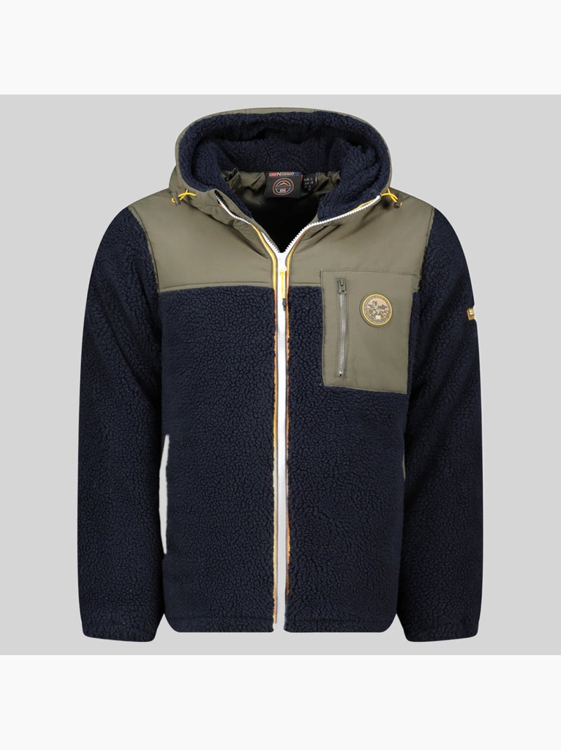 Veste polaire à capuche terpa – geographical norway Bleu marine - Kiabi