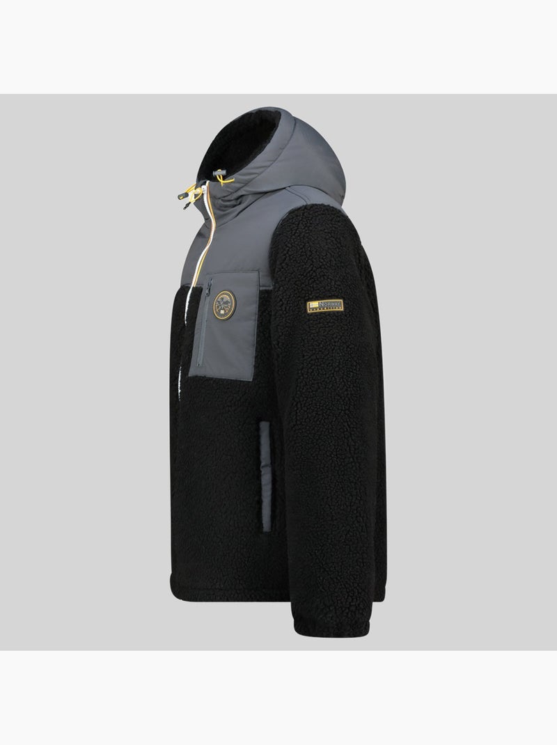 Veste polaire à capuche terpa – geographical norway Noir - Kiabi