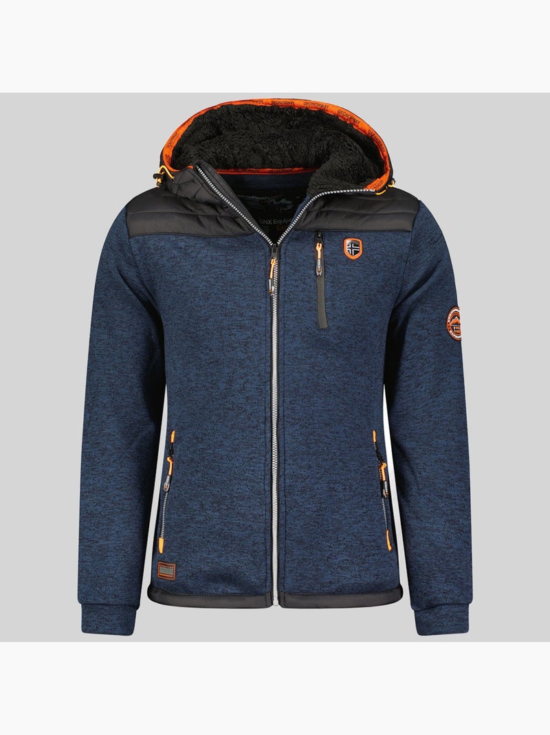 Veste polaire à capuche toledo – geographical norway Bleu marine - Kiabi