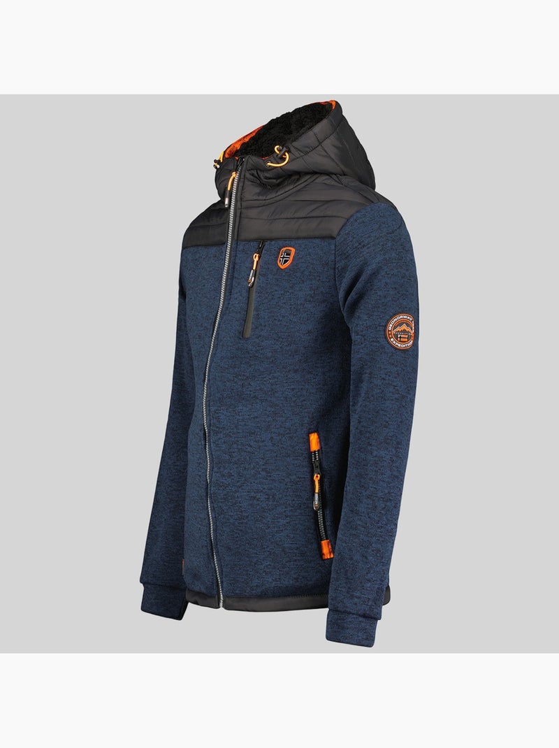 Veste polaire à capuche toledo – geographical norway Bleu marine - Kiabi