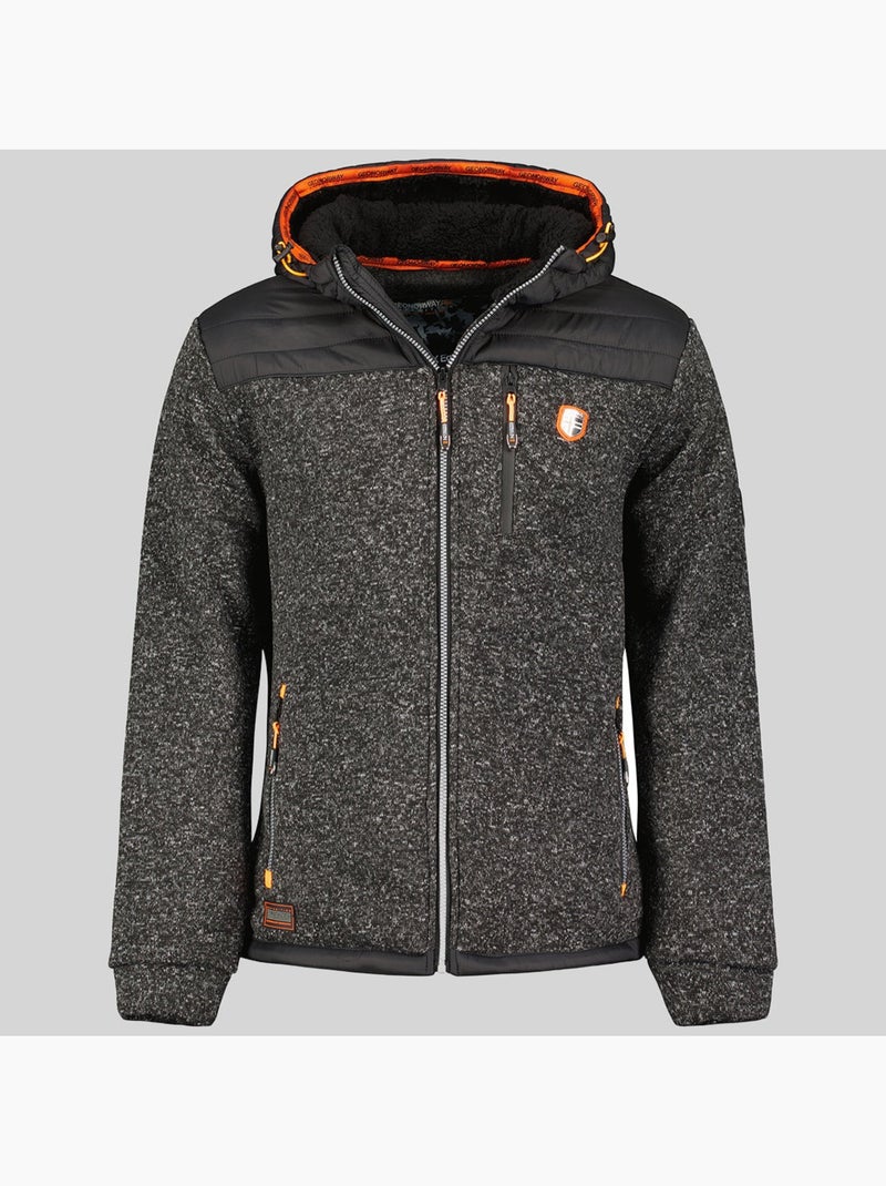 Veste polaire à capuche toledo – geographical norway Noir - Kiabi