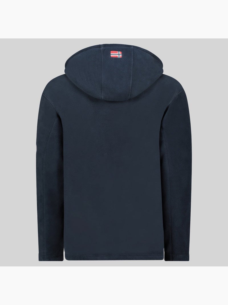Veste polaire à capuche torleon hood – geographical norway Bleu marine - Kiabi