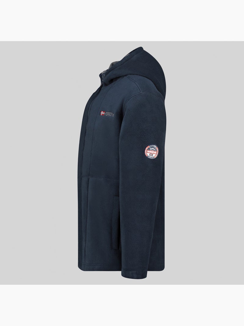 Veste polaire à capuche torleon hood – geographical norway Bleu marine - Kiabi