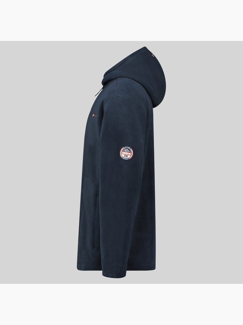 Veste polaire à capuche torleon hood – geographical norway Bleu marine - Kiabi