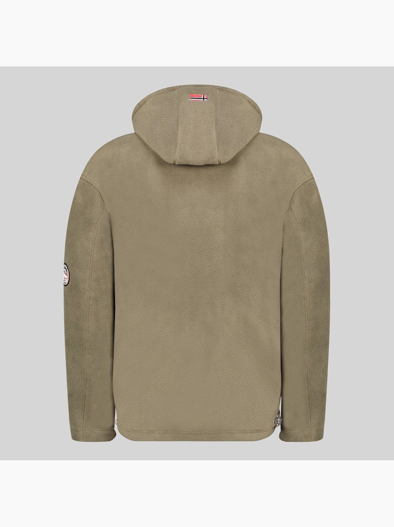 Veste polaire à capuche torleon hood – geographical norway Kaki - Kiabi