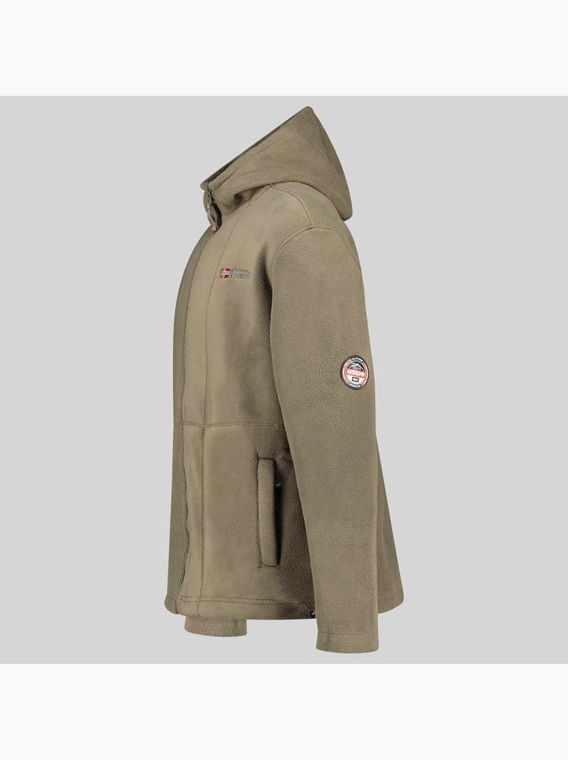 Veste polaire à capuche torleon hood – geographical norway Kaki - Kiabi