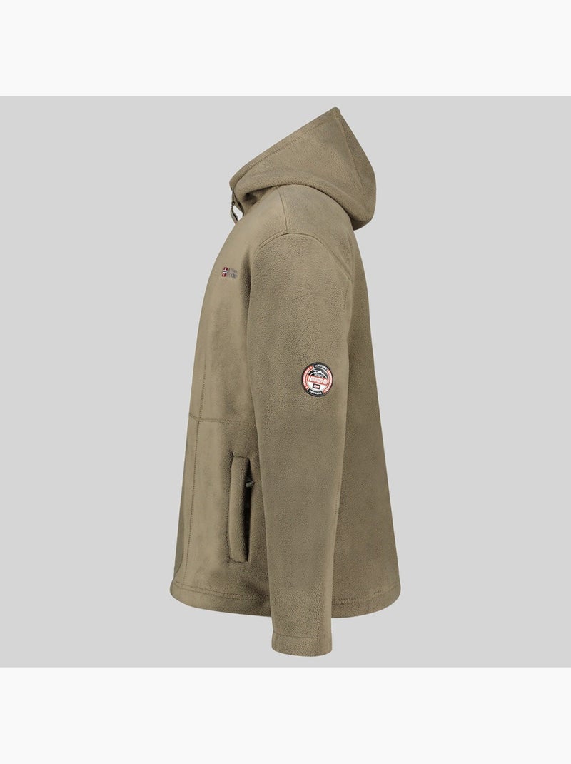 Veste polaire à capuche torleon hood – geographical norway Kaki - Kiabi