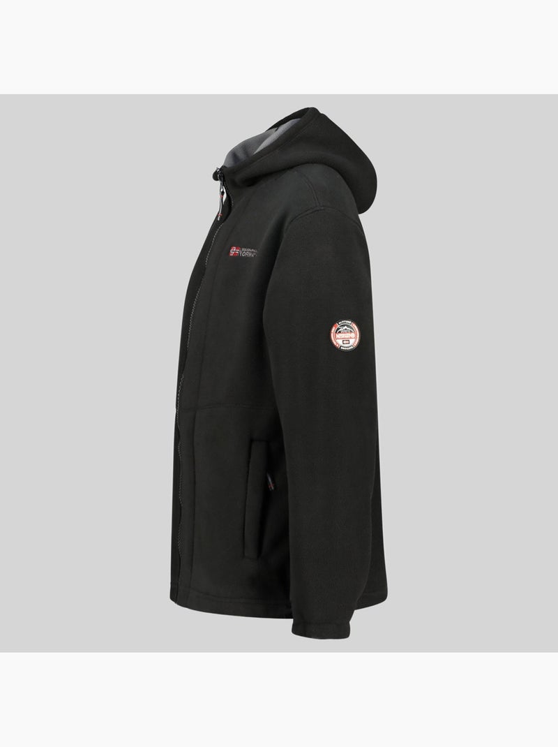 Veste polaire à capuche torleon hood – geographical norway Noir - Kiabi
